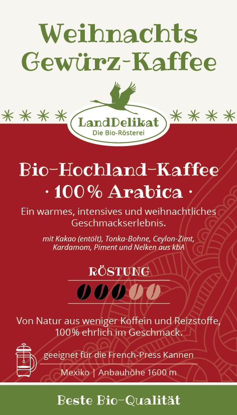 Weihnachts-Gewürz-Kaffee I gemahlen
