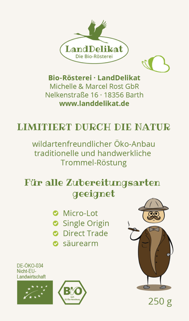 Bio-Hochlandkaffee I Uganda 100 % Arabica I mild I gemahlen