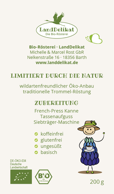 Bio-Lupinenkaffee I Blauer Lupini Cacao & Guarana I gemahlen