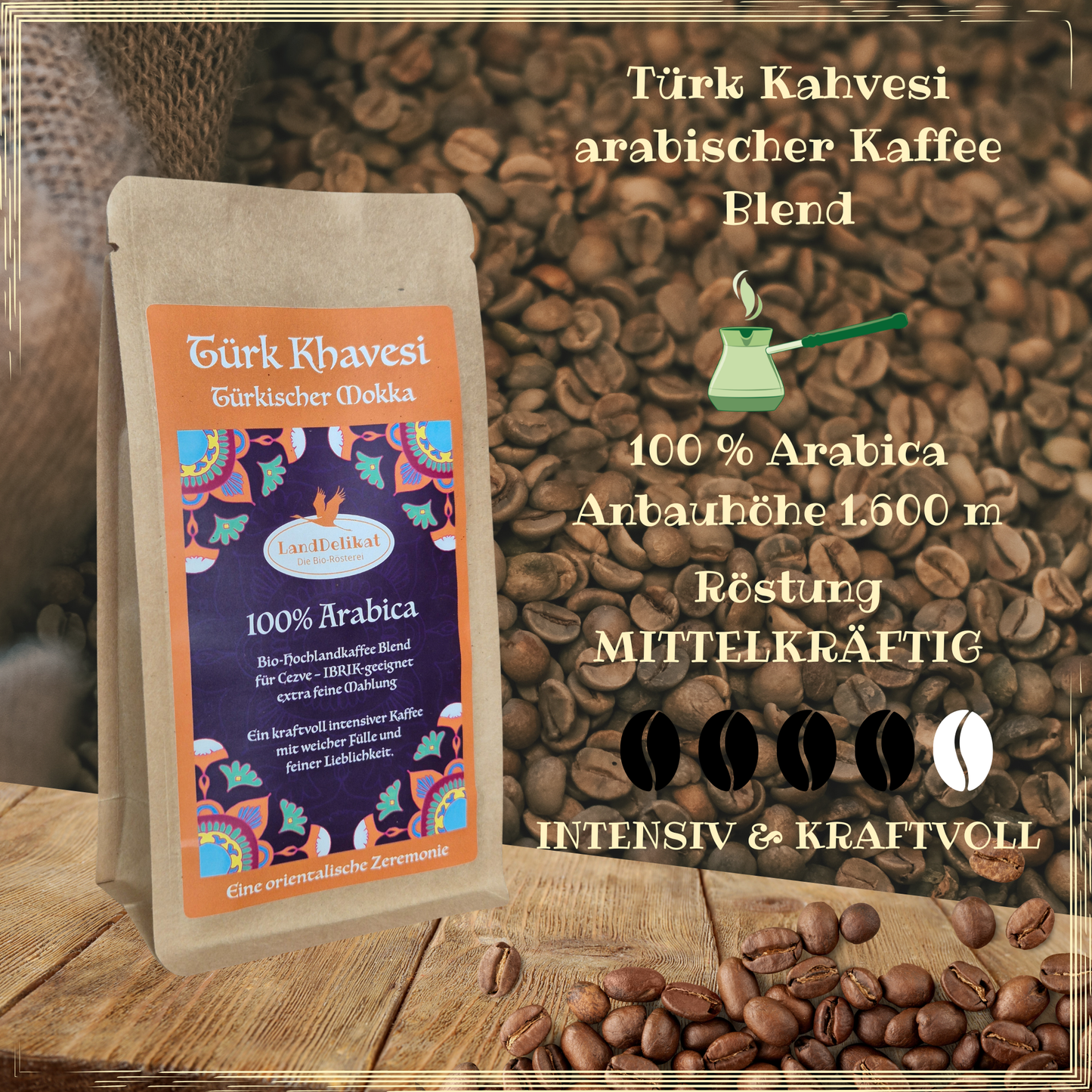 Türk Kahvesi extra feine Mahlung