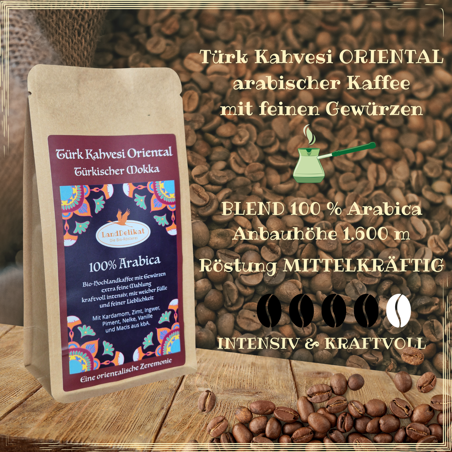 Türk Kahvesi ORIENTAL extra feine Mahlung