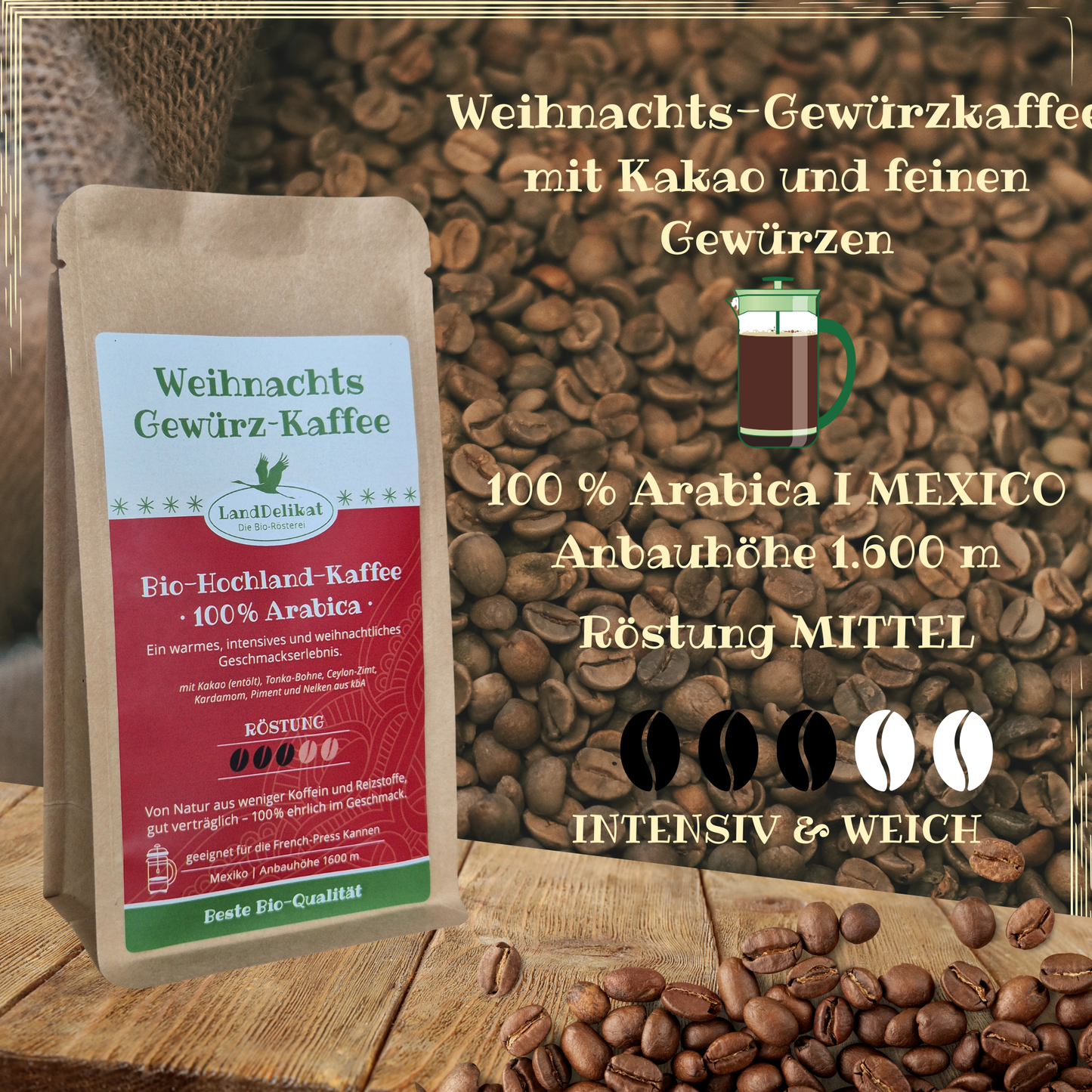 Christmas spice coffee