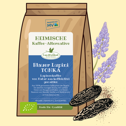 Bio-Lupinenkaffee I Blauer Lupini TONKA I gemahlen