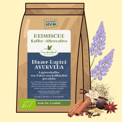 Bio-Lupinenkaffee I Blauer Lupini AYURVEDA I gemahlen