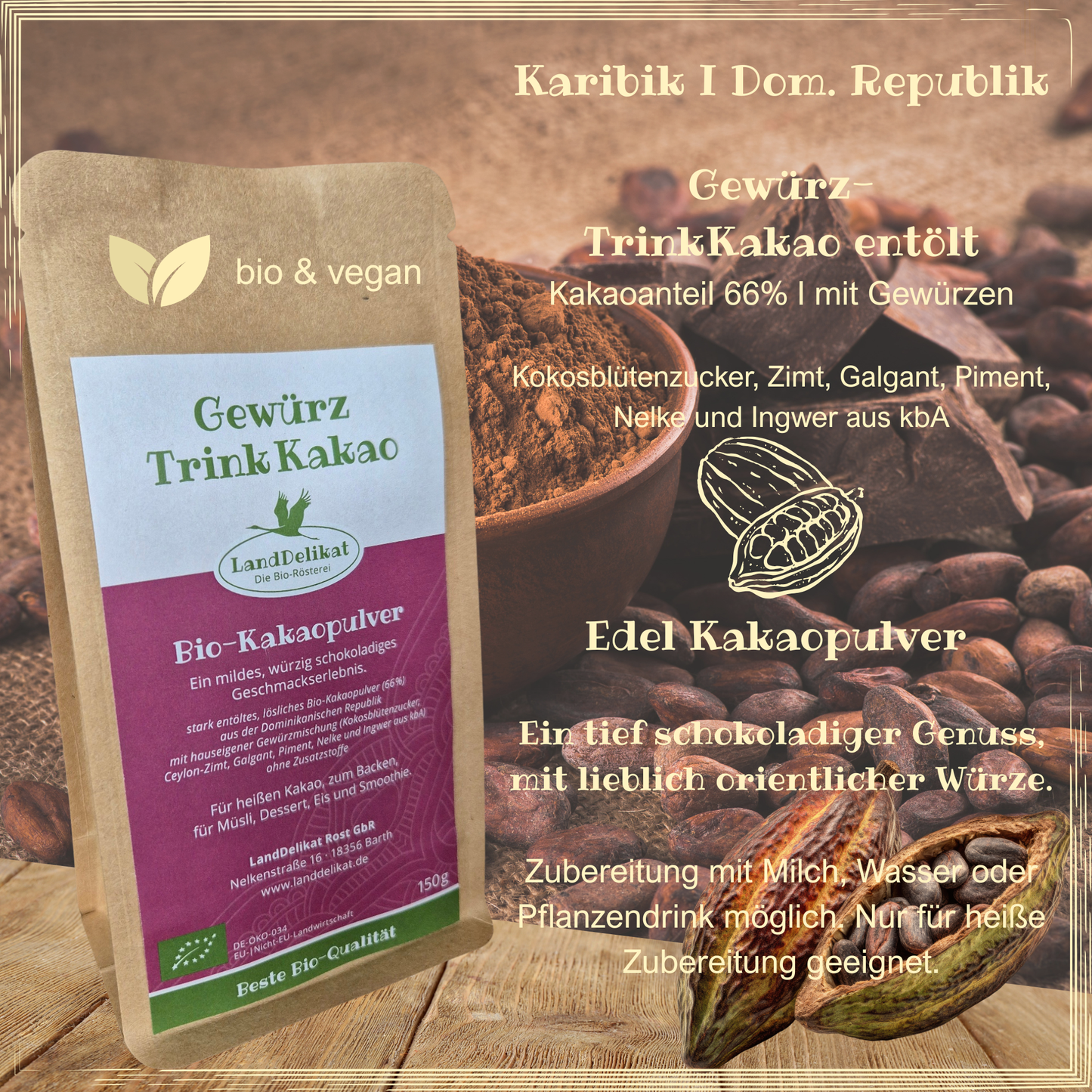 Gewürz-Trinkkakao 150 g