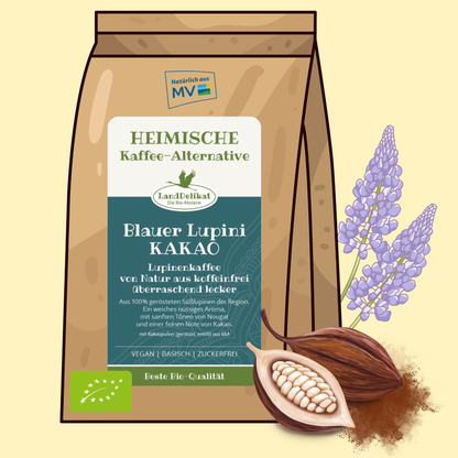 lupine coffee with cocoa