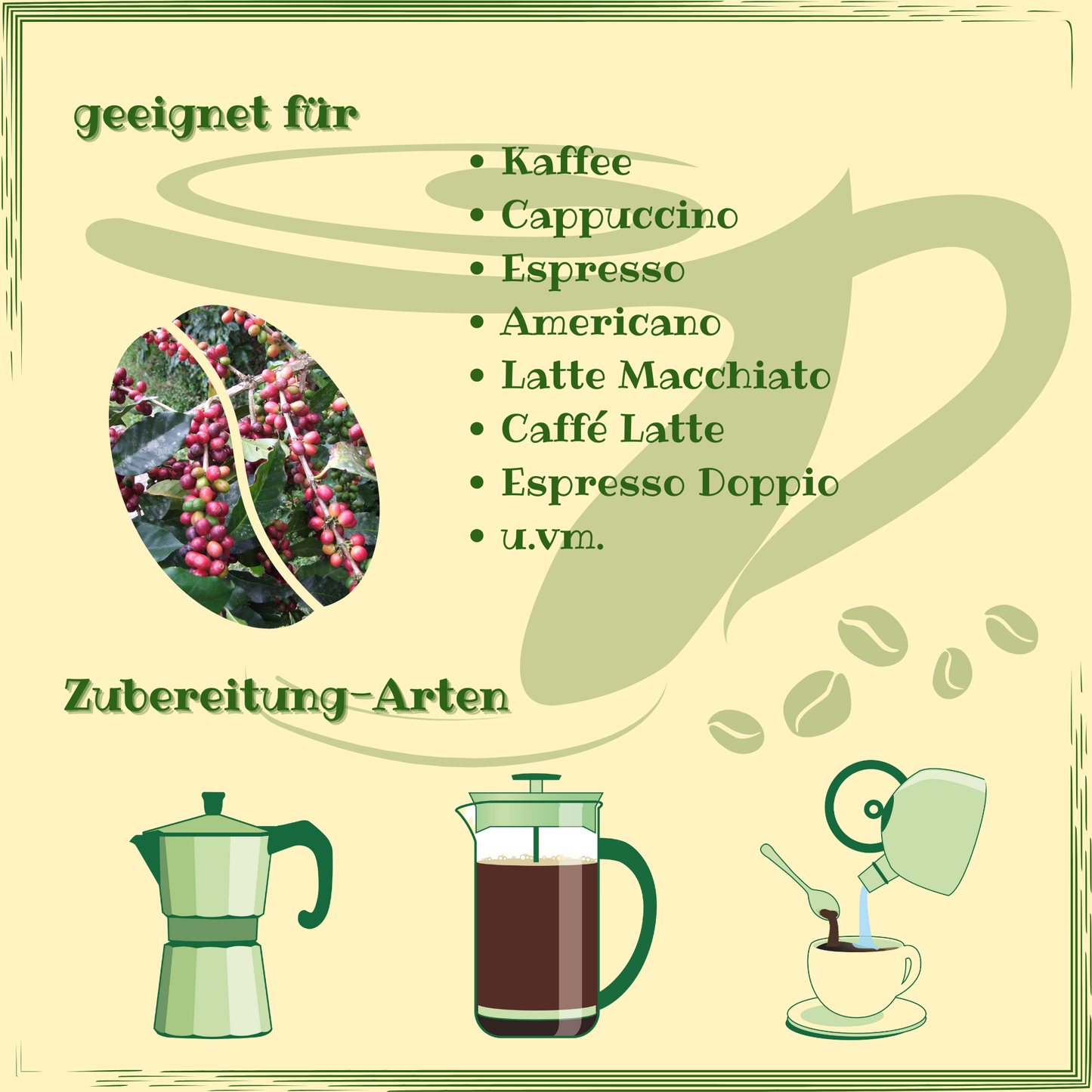 Bio-Hochlandkaffee I Uganda 100 % Arabica I mild I gemahlen