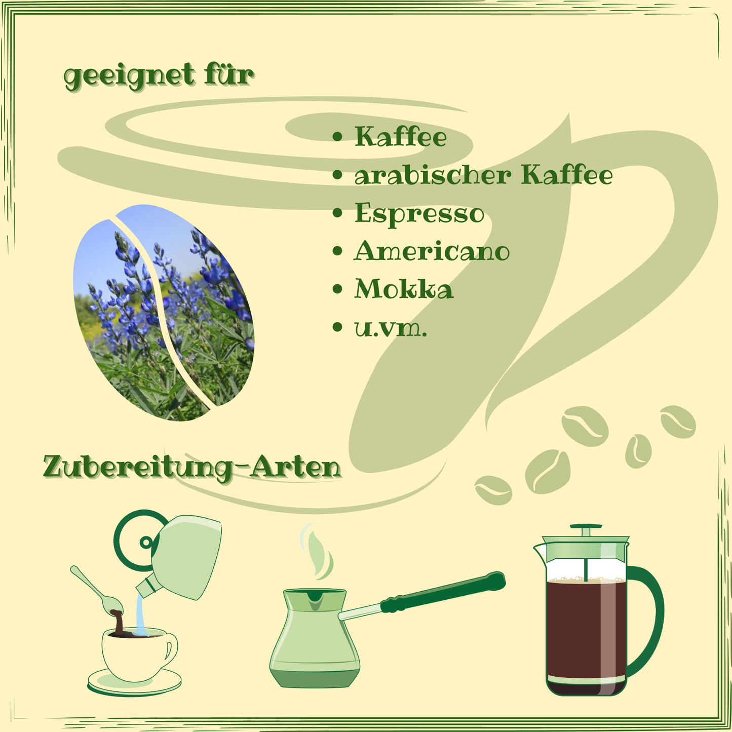 Türk Kahvesi ORIENTAL – aus LUPINEN mit Gewürzen