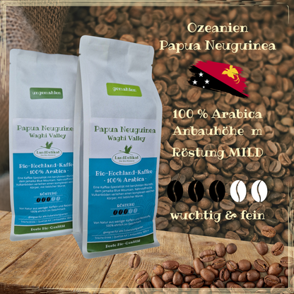 BIo-Hochlandkaffee I Ozeanien Papua Neuguinea 100% Arabica I ungemahlen