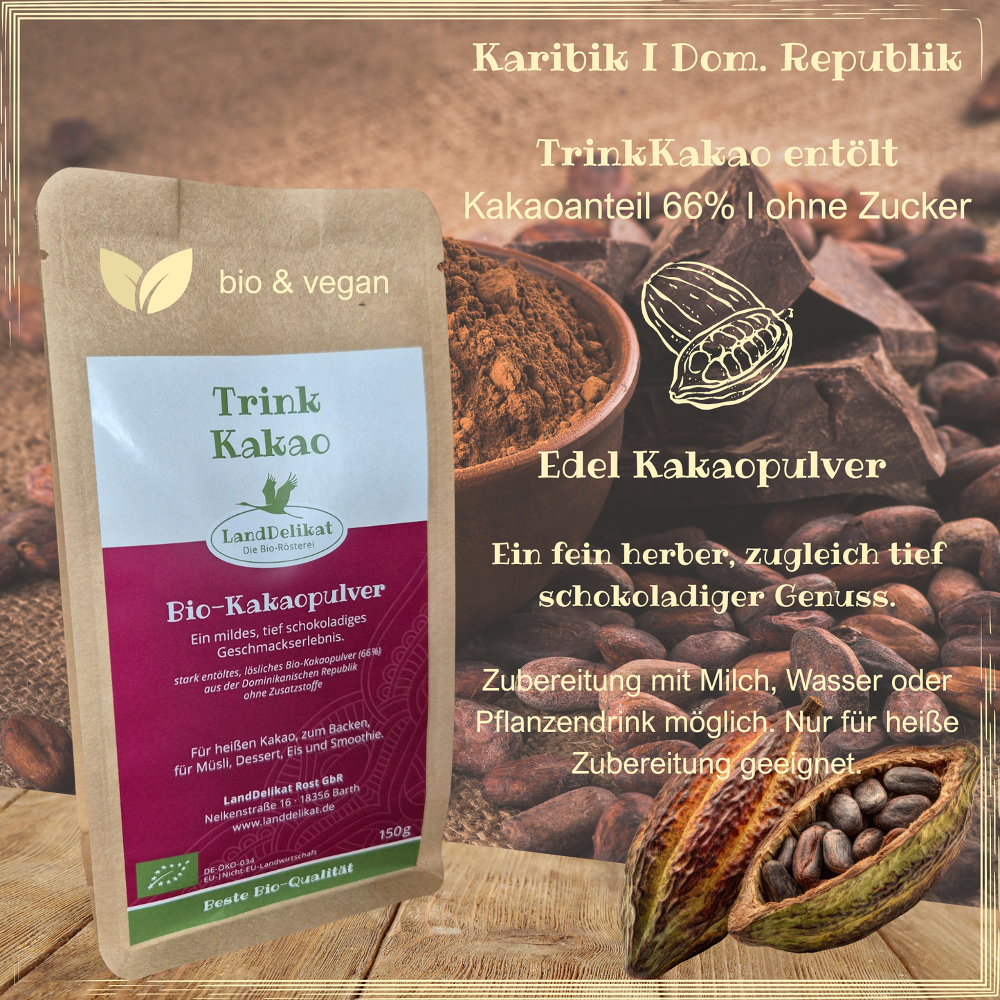 Drinking Cocoa Unsweetened 150 g