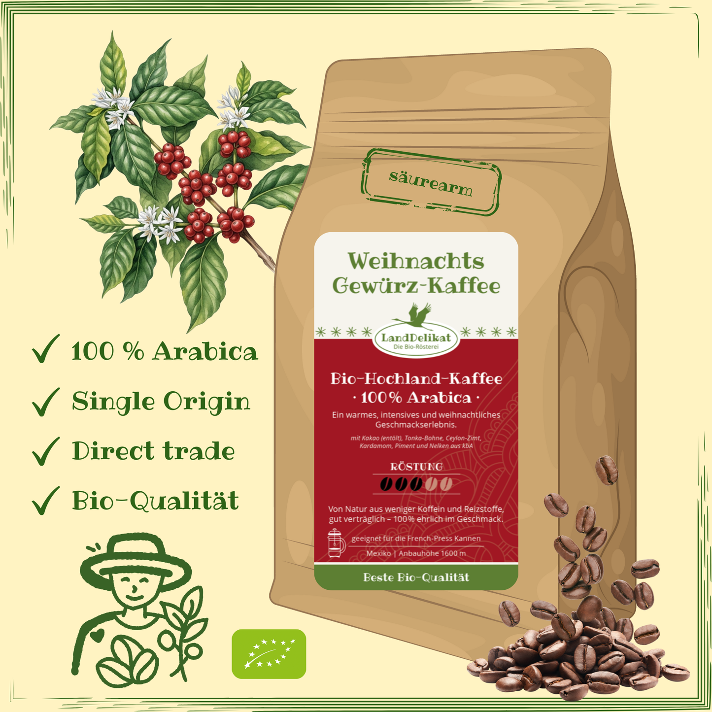 Weihnachts-Gewürz-Kaffee I gemahlen