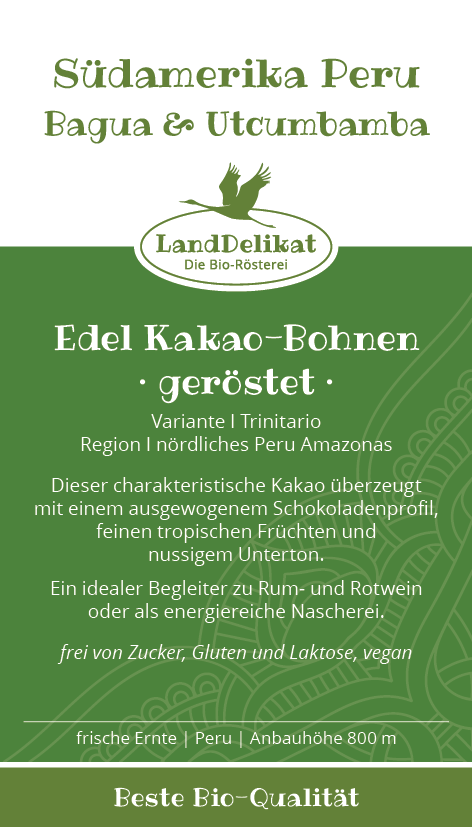 Edel-Kakaobohnen geröstet