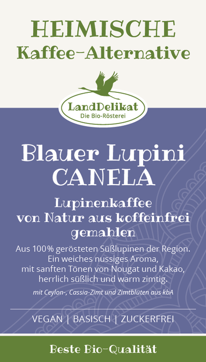 Bio-Lupinenkaffee I Blauer Lupini CANELA | GEMAHLEN