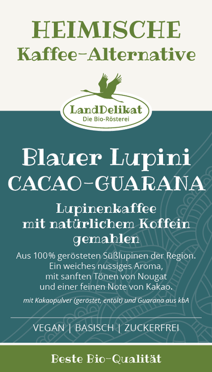 Bio-Lupinenkaffee I Blauer Lupini Cacao & Guarana I gemahlen